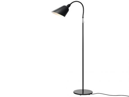 AJ2 "Bellevue Floor Lamp" (Stehleuchte), matt schwarz, von Arne Jacobsen, © &tradition, Kopenhagen