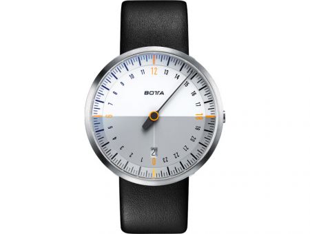 UNO24  NEO Weiss-grau Quarz, 40mm, Edelstahl, Quarz