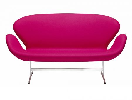 The SWAN SOFA™ (Das Schwansofa™), Stoffbezug pink von Arne Jacobsen - © Republic of Fritz Hansen